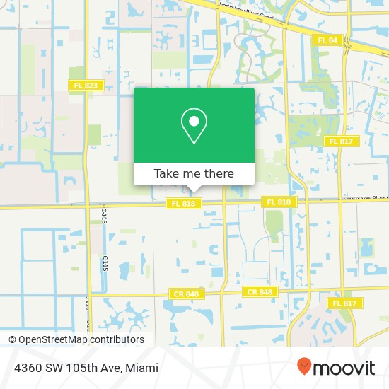 4360 SW 105th Ave map