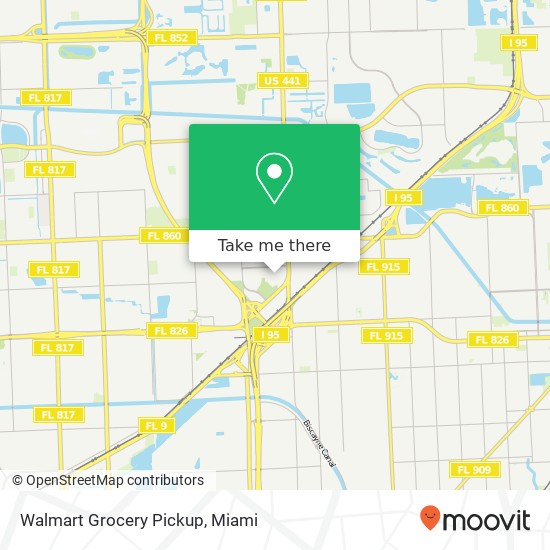 Mapa de Walmart Grocery Pickup