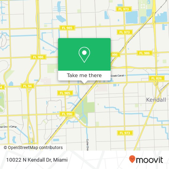 10022 N Kendall Dr map