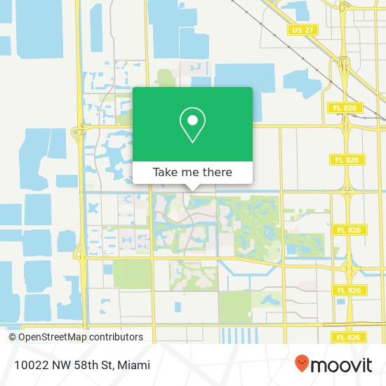 10022 NW 58th St map