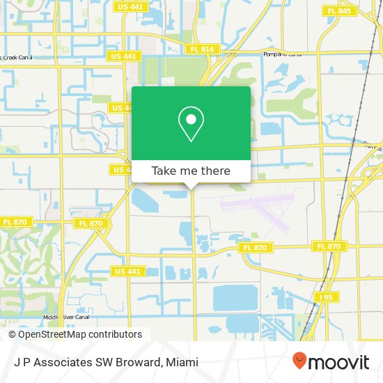 J P Associates SW Broward map