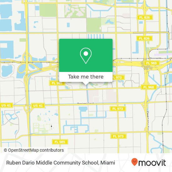 Mapa de Ruben Dario Middle Community School