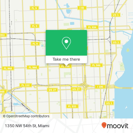 1350 NW 54th St map