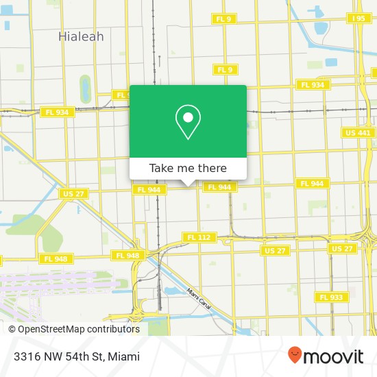 Mapa de 3316 NW 54th St