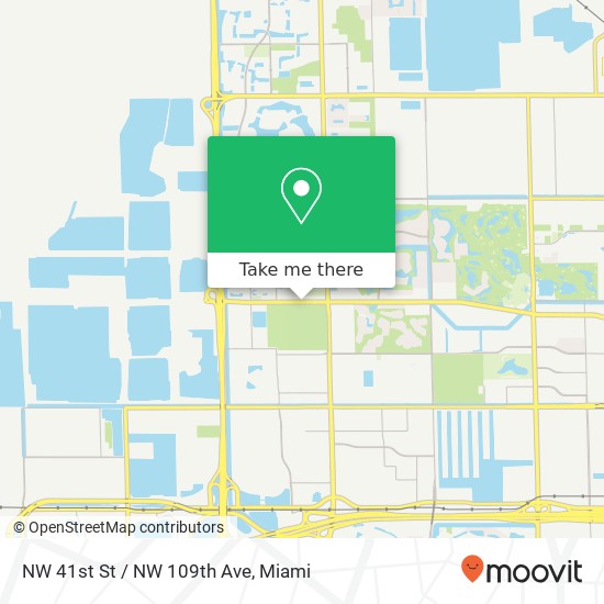 Mapa de NW 41st St / NW 109th Ave