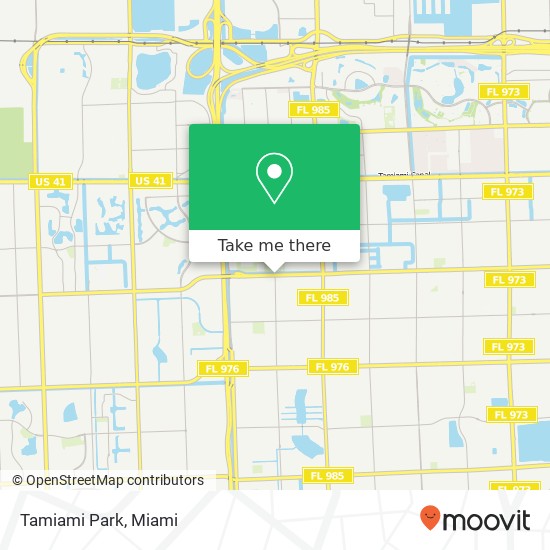 Tamiami Park map