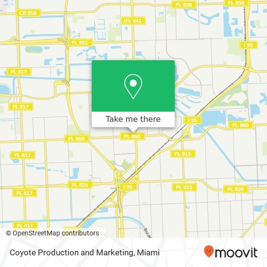 Mapa de Coyote Production and Marketing