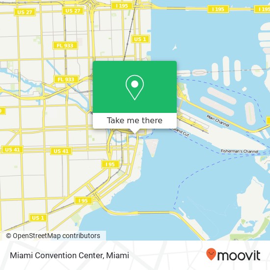 Mapa de Miami Convention Center