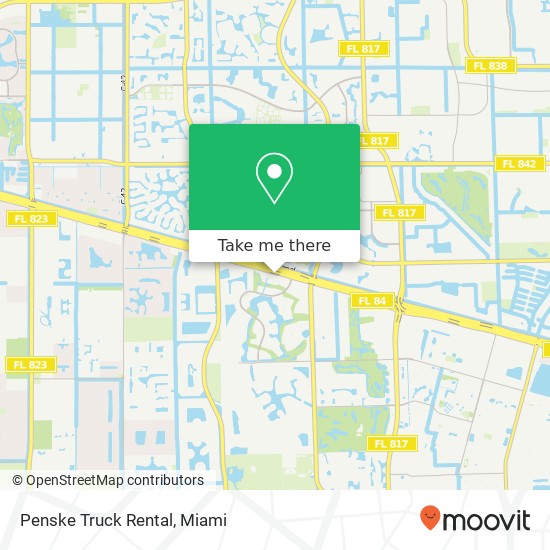 Penske Truck Rental map