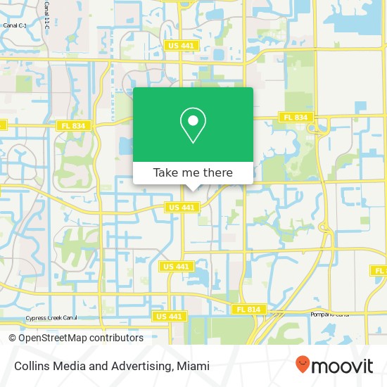 Collins Media and Advertising map