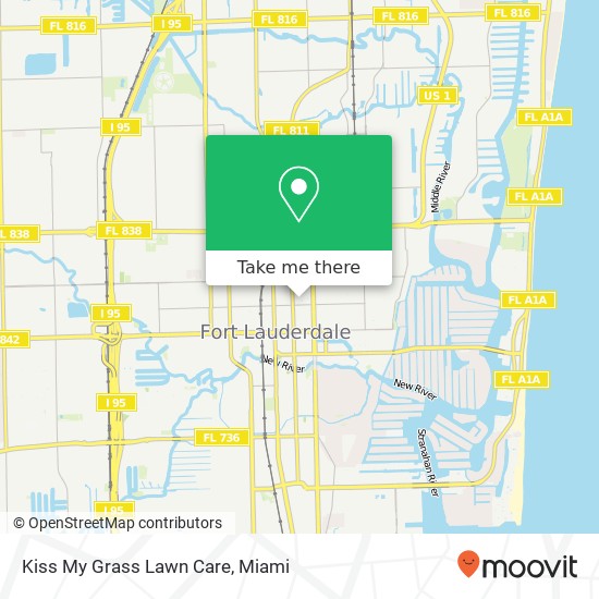 Kiss My Grass Lawn Care map