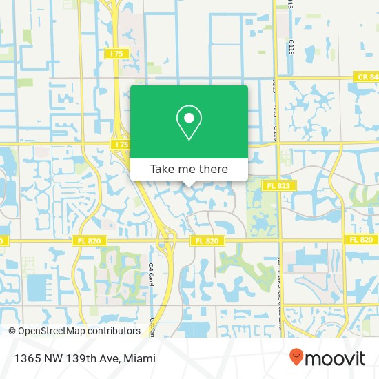 1365 NW 139th Ave map