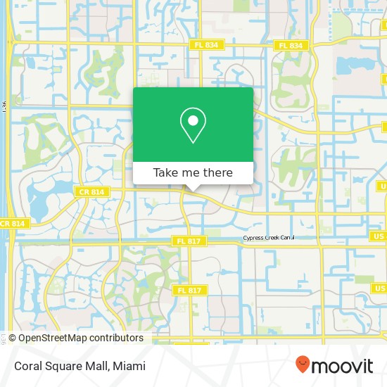 Coral Square Mall map