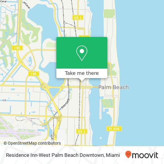 Residence Inn-West Palm Beach Downtown map