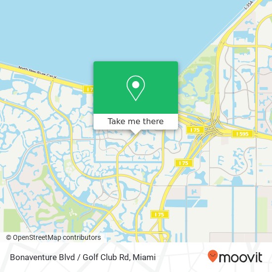 Bonaventure Blvd / Golf Club Rd map