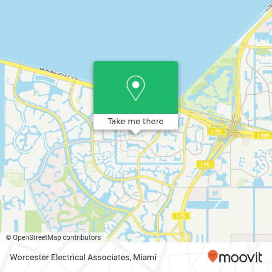 Worcester Electrical Associates map