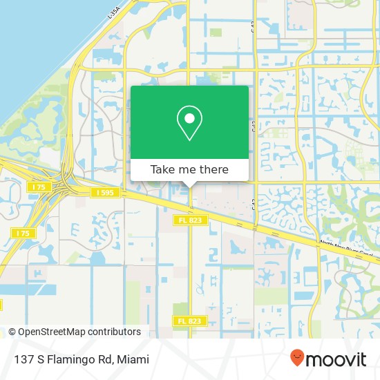 137 S Flamingo Rd map