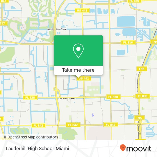 Lauderhill High School map