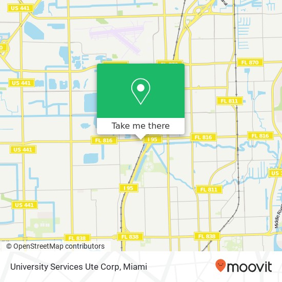 Mapa de University Services Ute Corp