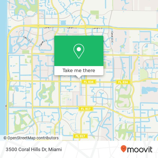 Mapa de 3500 Coral Hills Dr