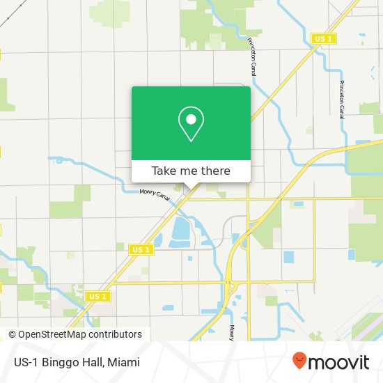 US-1 Binggo Hall map