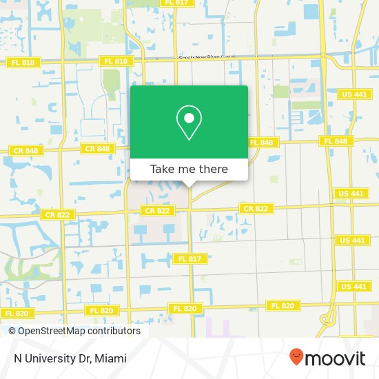 N University Dr map