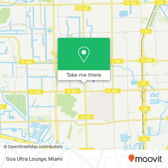 Goa Ultra Lounge map