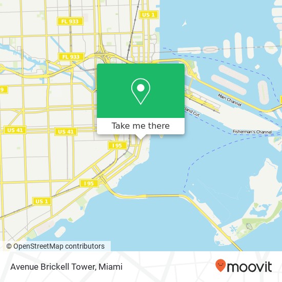 Avenue Brickell Tower map