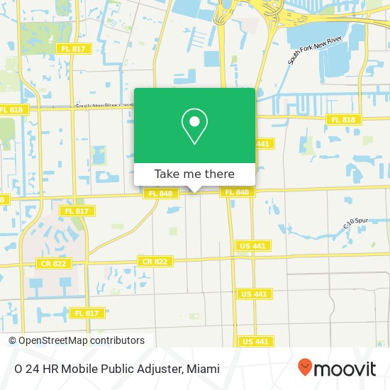 O 24 HR Mobile Public Adjuster map