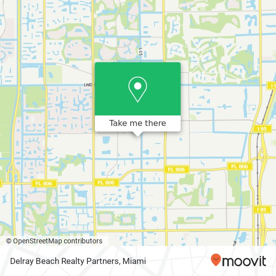 Mapa de Delray Beach Realty Partners