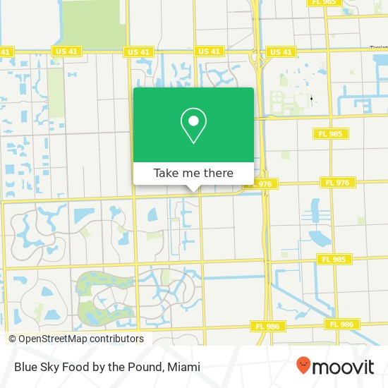 Mapa de Blue Sky Food by the Pound