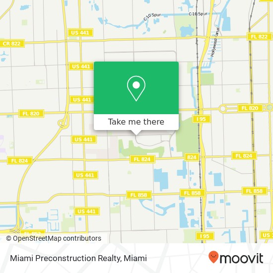 Miami Preconstruction Realty map