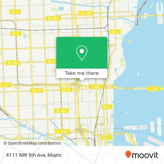 4111 NW 5th Ave map