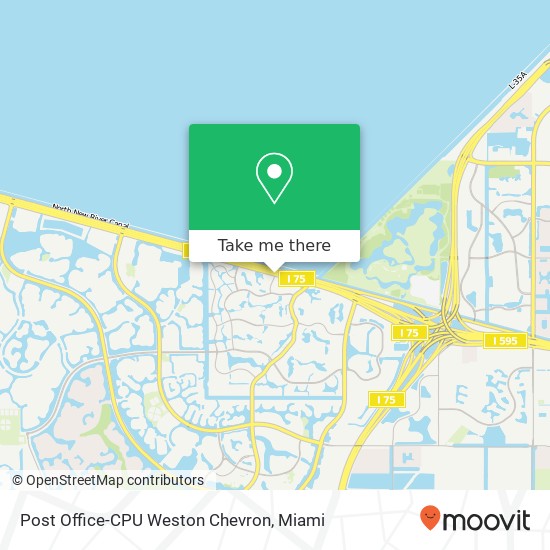 Mapa de Post Office-CPU Weston Chevron