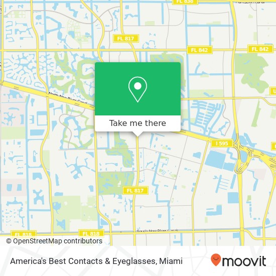 Mapa de America's Best Contacts & Eyeglasses