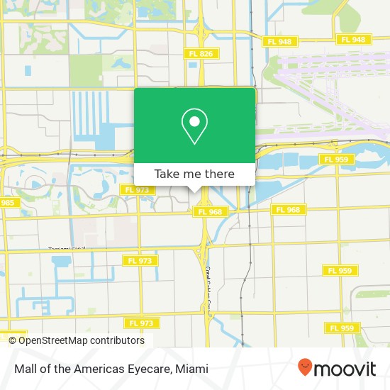 Mall of the Americas Eyecare map