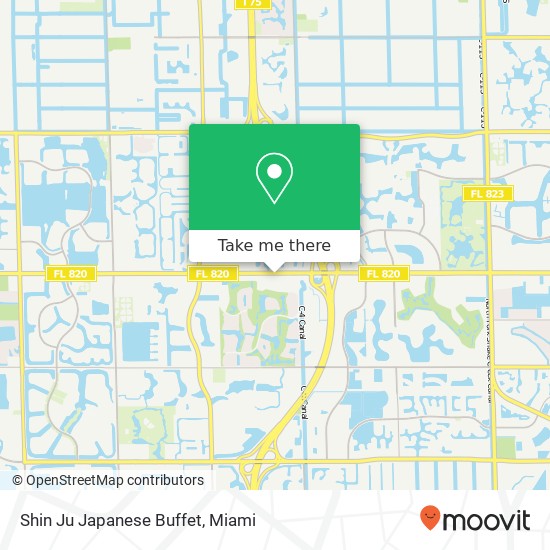 Mapa de Shin Ju Japanese Buffet