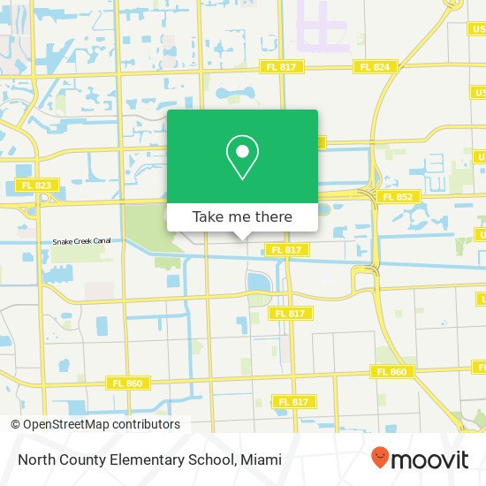 Mapa de North County Elementary School
