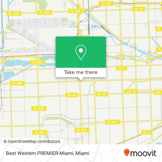 Mapa de Best Western PREMIER-Miami