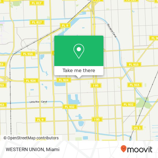 WESTERN UNION map