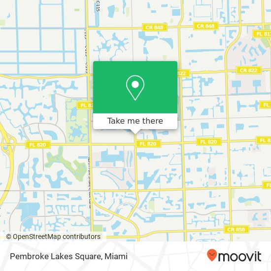 Pembroke Lakes Square map