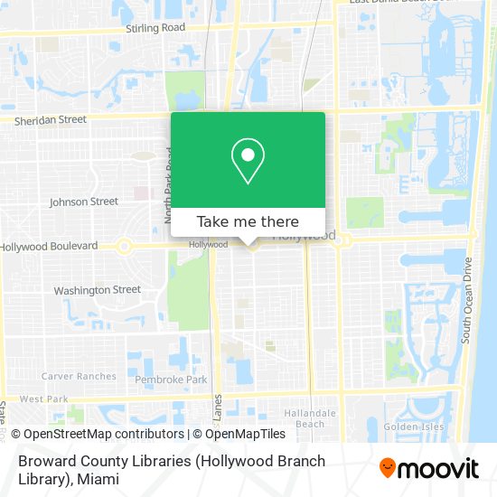 Mapa de Broward County Libraries (Hollywood Branch Library)