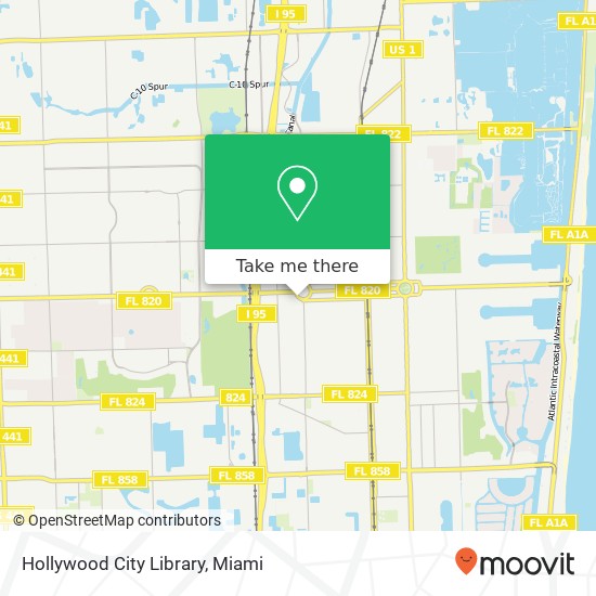 Mapa de Hollywood City Library