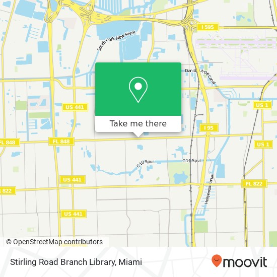 Stirling Road Branch Library map