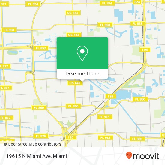 Mapa de 19615 N Miami Ave