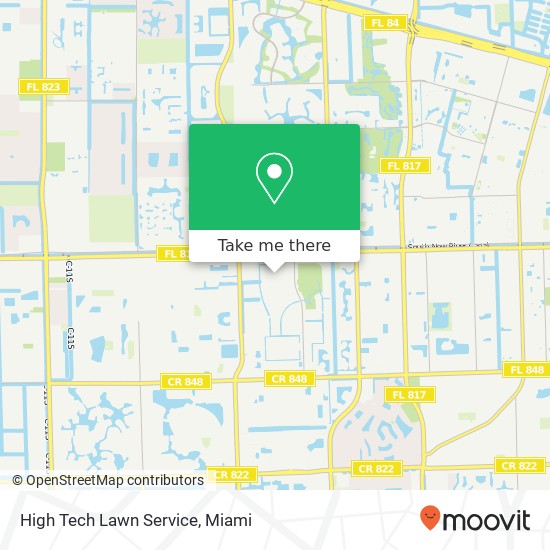 High Tech Lawn Service map