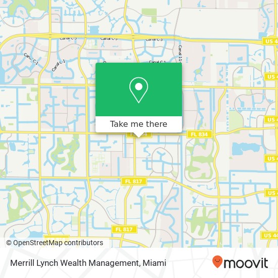 Mapa de Merrill Lynch Wealth Management