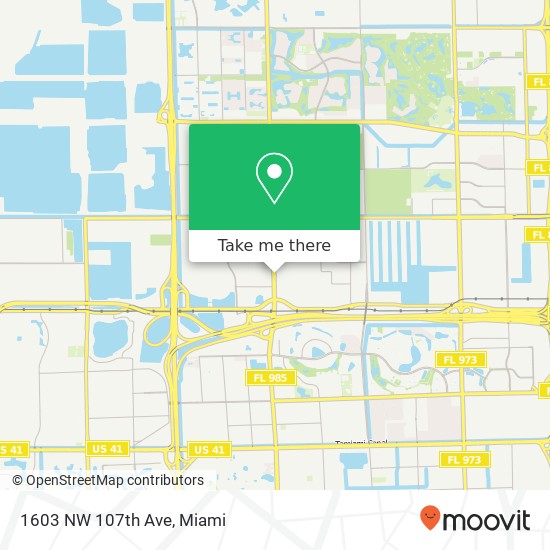 Mapa de 1603 NW 107th Ave