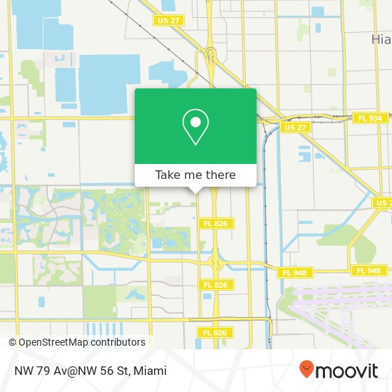 Mapa de NW 79 Av@NW 56 St