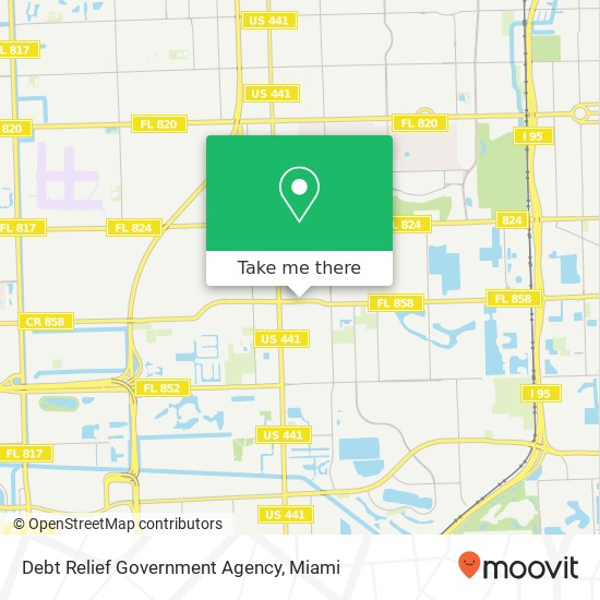 Debt Relief Government Agency map